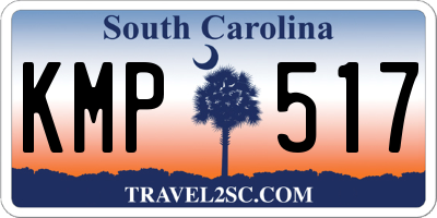 SC license plate KMP517