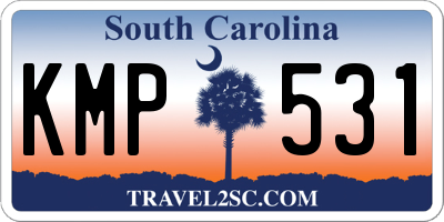 SC license plate KMP531