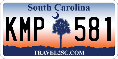 SC license plate KMP581