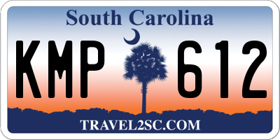SC license plate KMP612