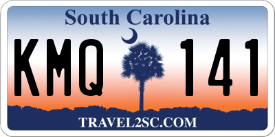 SC license plate KMQ141