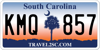 SC license plate KMQ857