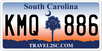 SC license plate KMQ886
