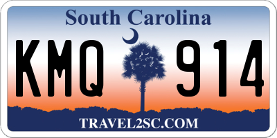 SC license plate KMQ914