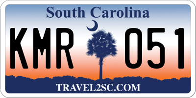 SC license plate KMR051