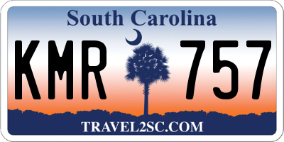SC license plate KMR757