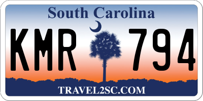 SC license plate KMR794