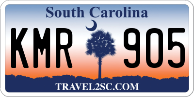 SC license plate KMR905