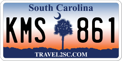 SC license plate KMS861