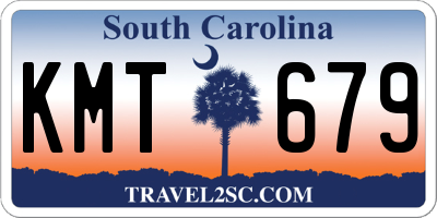 SC license plate KMT679