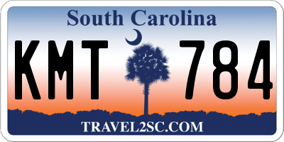 SC license plate KMT784