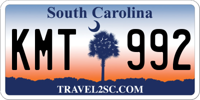 SC license plate KMT992