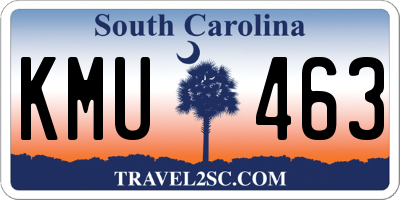 SC license plate KMU463