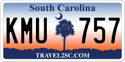 SC license plate KMU757