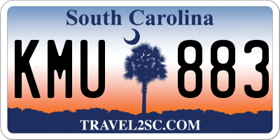 SC license plate KMU883