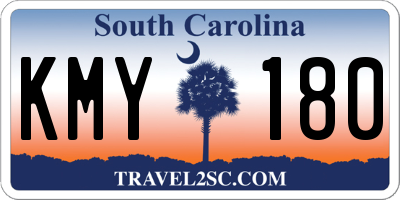 SC license plate KMY180