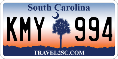 SC license plate KMY994