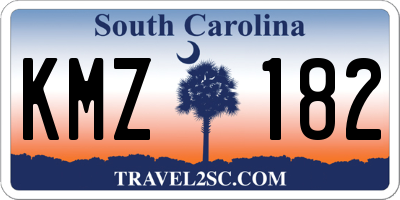 SC license plate KMZ182