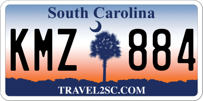 SC license plate KMZ884