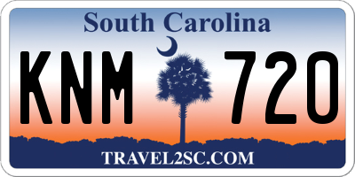 SC license plate KNM720