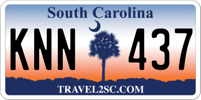 SC license plate KNN437