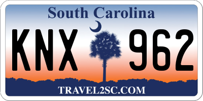 SC license plate KNX962