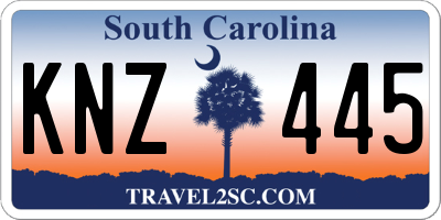 SC license plate KNZ445