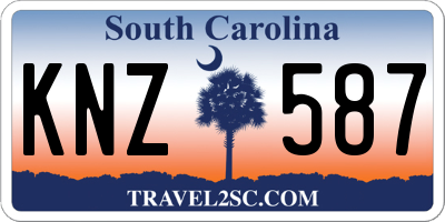 SC license plate KNZ587