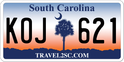 SC license plate KOJ621
