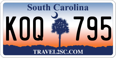 SC license plate KOQ795