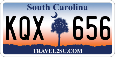 SC license plate KQX656