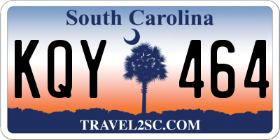 SC license plate KQY464