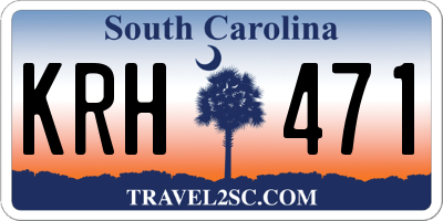 SC license plate KRH471