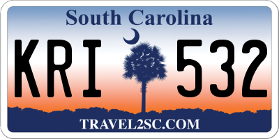 SC license plate KRI532