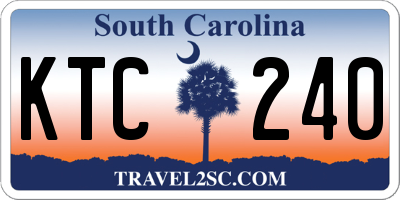SC license plate KTC240