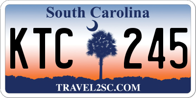 SC license plate KTC245