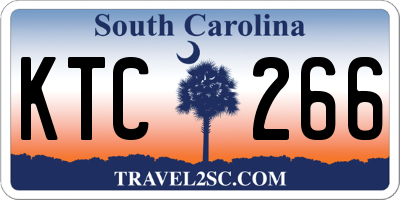 SC license plate KTC266