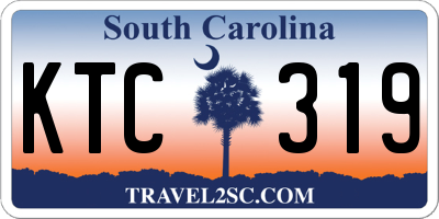 SC license plate KTC319