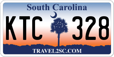 SC license plate KTC328