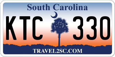 SC license plate KTC330