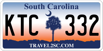 SC license plate KTC332