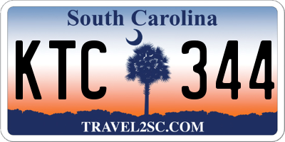 SC license plate KTC344