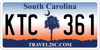 SC license plate KTC361
