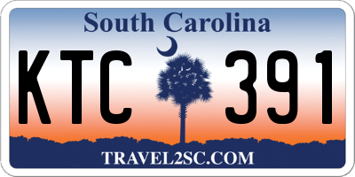 SC license plate KTC391