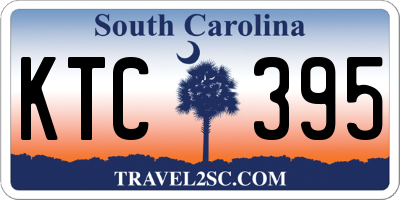 SC license plate KTC395