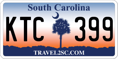 SC license plate KTC399