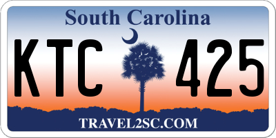 SC license plate KTC425