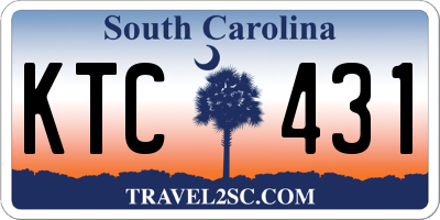 SC license plate KTC431