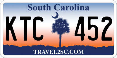 SC license plate KTC452