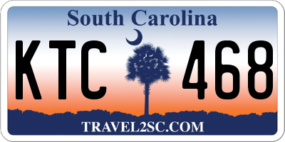 SC license plate KTC468